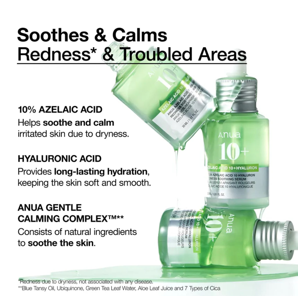 Anua - Azelaic Acid 10 Hyaluron Redness Soothing Serum