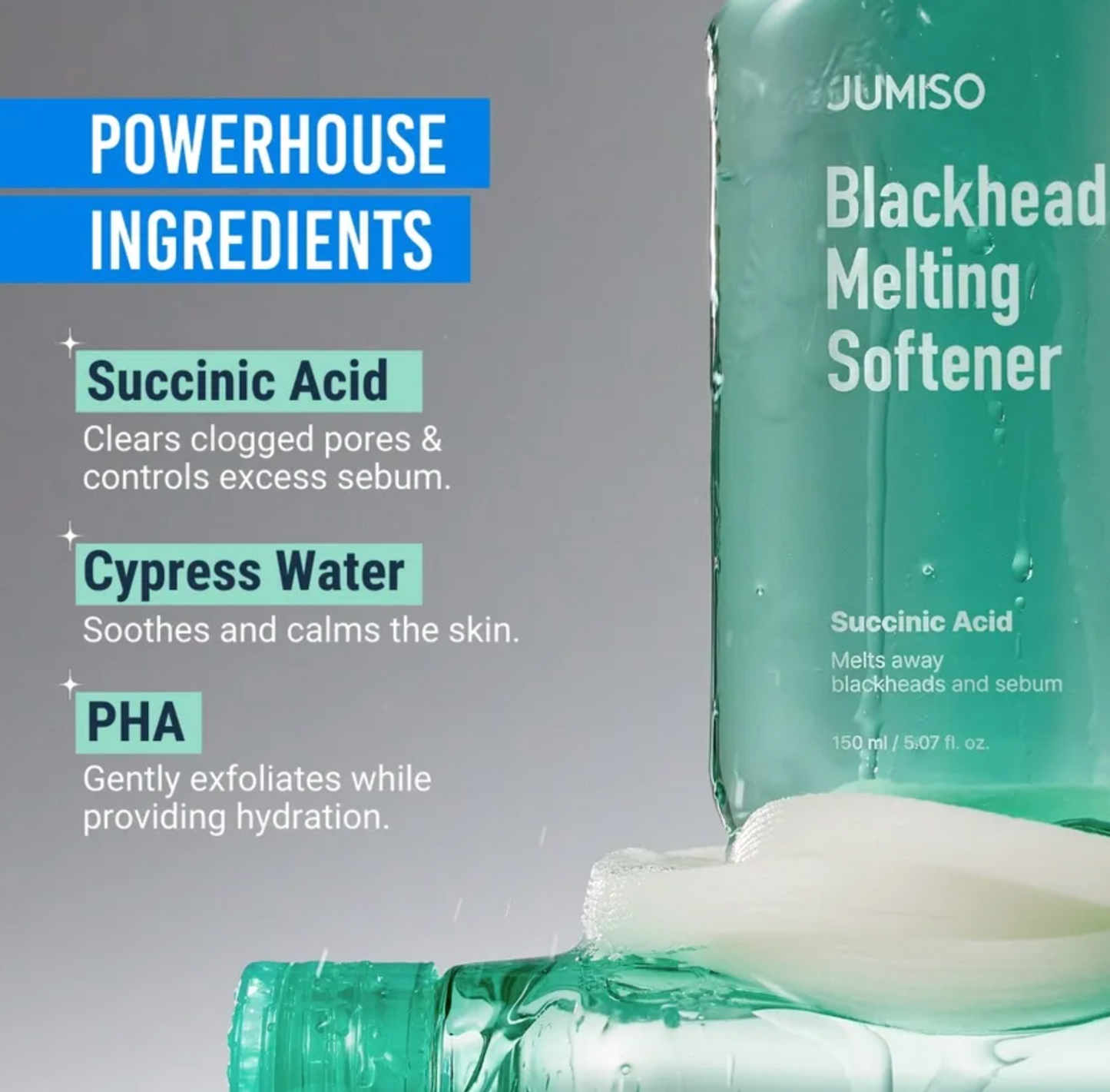 Jumiso Blackhead melting softener 150ml + cotton pad(40pads) set