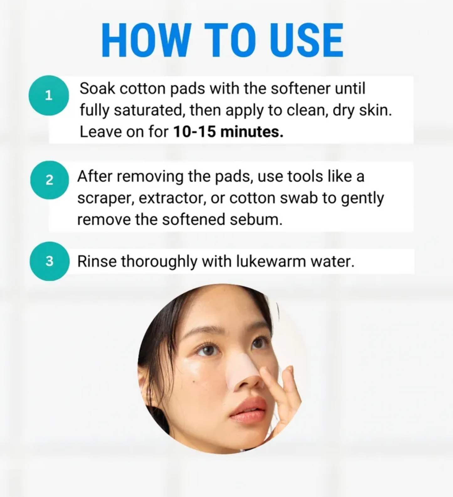 Jumiso Blackhead melting softener 150ml + cotton pad(40pads) set