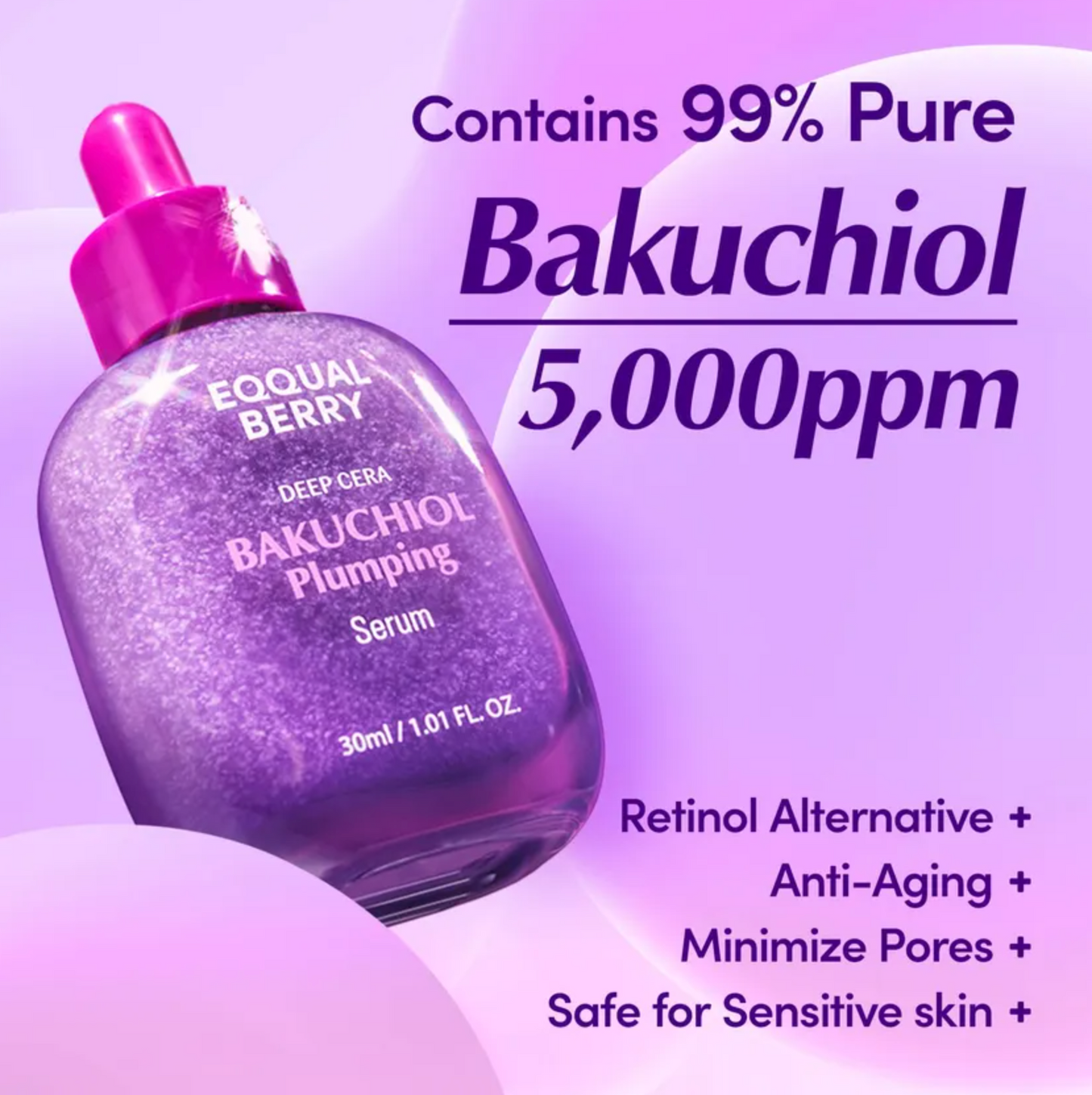 EQQUALBERRY - Bakuchiol Plumping Serum