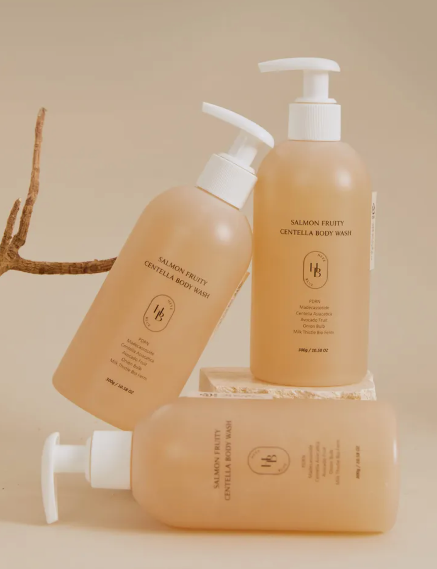 HEVEBLUE Salmon Fruity Centella Body Wash