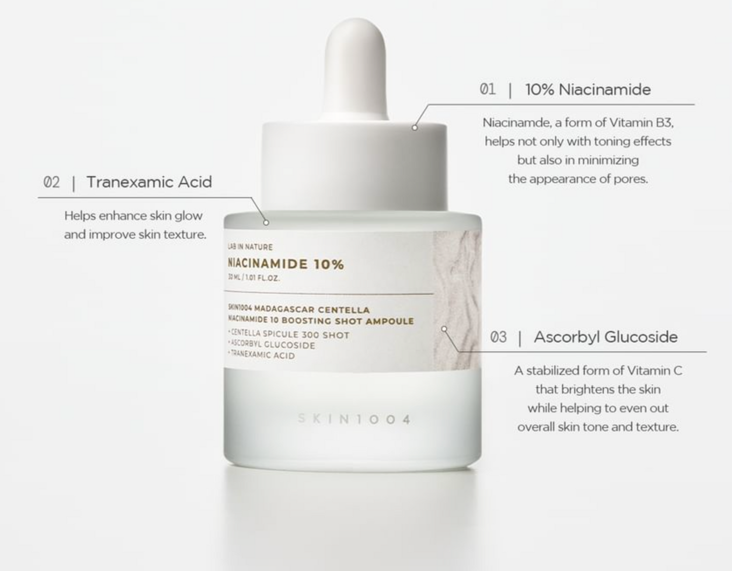 SKIN 1004 Madagascar Centella Niacinamide 10 Boosting Shot Ampoule 30 ml