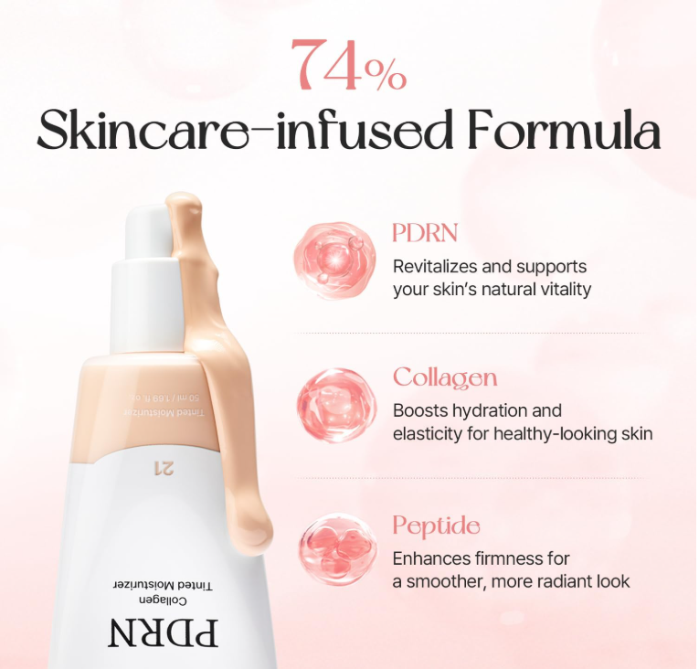 mixsoon PDRN Collagen Tinted Moisturizer - 5 tonos