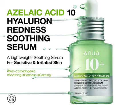 Anua - Azelaic Acid 10 Hyaluron Redness Soothing Serum