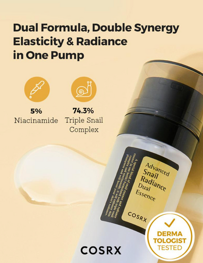 COSRX - Advanced Snail Radiance Dual Essence - 80ml