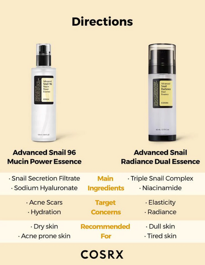 COSRX - Advanced Snail Radiance Dual Essence - 80ml