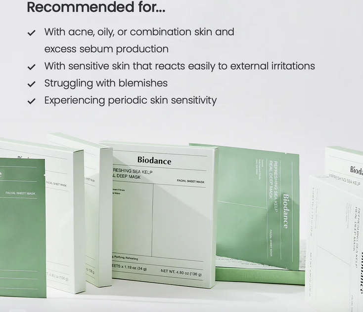 Biodance Refreshing Sea Kelp Real Deep Mask