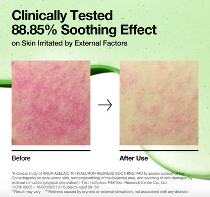 Anua Azelaic 10 Hyaluron Redness Soothing Pad (90 pads)