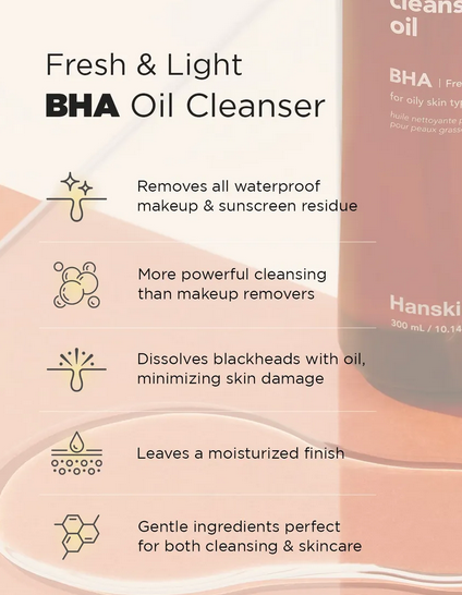 Hanskin Pore Cleansing Oil BHA 300ml