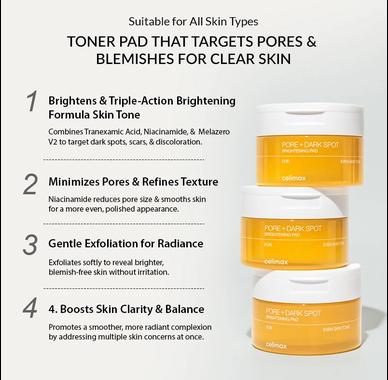 Celimax Pore+Dark Spot Brightening Pad (40pads)