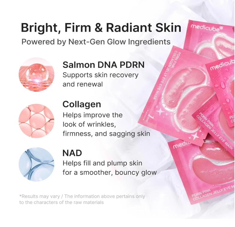 Medicube PDRN PINK COLLAGEN JELLY EYE MASK (6 POUCH)