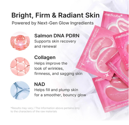 Medicube PDRN PINK COLLAGEN JELLY EYE MASK (6 POUCH)