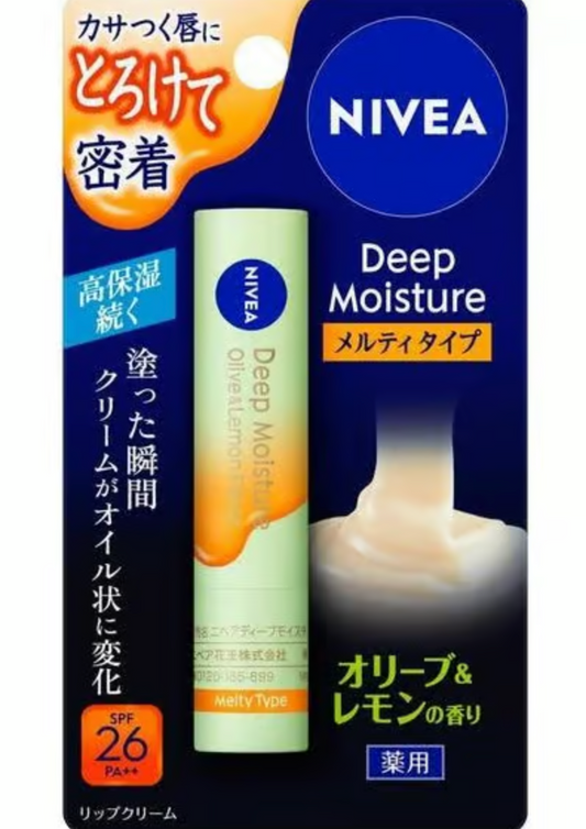 Nivea Japan - Deep Moisture Melty Type Lip Balm SPF 26 PA++ [Olive & Lemon]