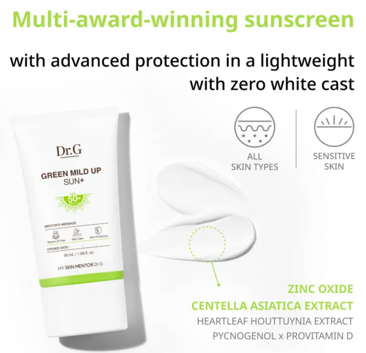 Dr. G Green Mild Up Sun Plus SPF50+ PA++++