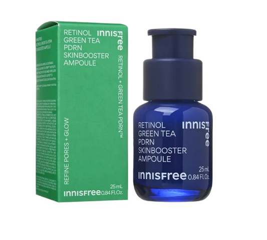innisfree Retinol Green Tea PDRN Skin Booster Ampoule 25ml