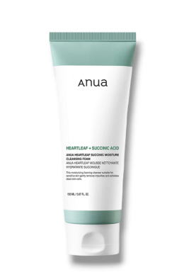 Anua Heartleaf Succinic Moisture Cleansing Foam