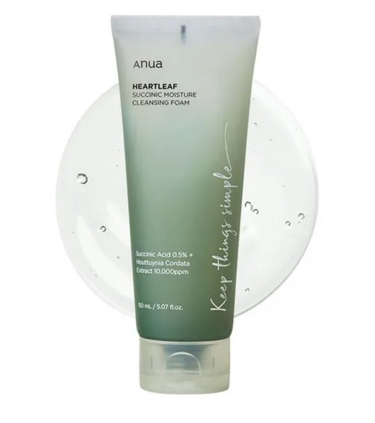 Anua Heartleaf Succinic Moisture Cleansing Foam