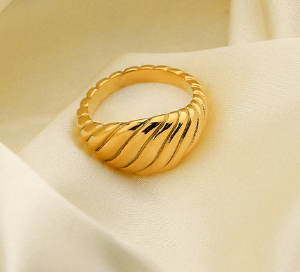 Anillo Chunky croissant