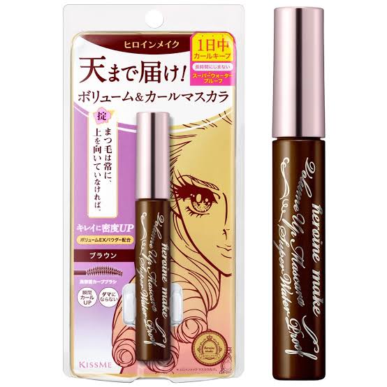 ISEHAN - Kiss me Heroine Make Volume and curl mascara super waterproof BROWN