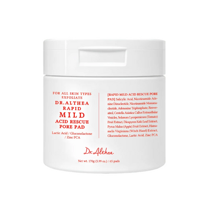Dr. Althea Rapid Mild Acid Rescue Pore Pad (65 pads)