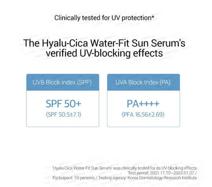 SKIN1004 - Madagascar Centella Hyalu-Cica Water-Fit Sun Serum SPF50+ PA++++