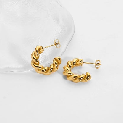 Mini twisted hoops