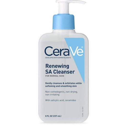 CeraVe Renewing SA Face Cleanser for Normal Cleanser with Salicylic Acid - 8 fl oz