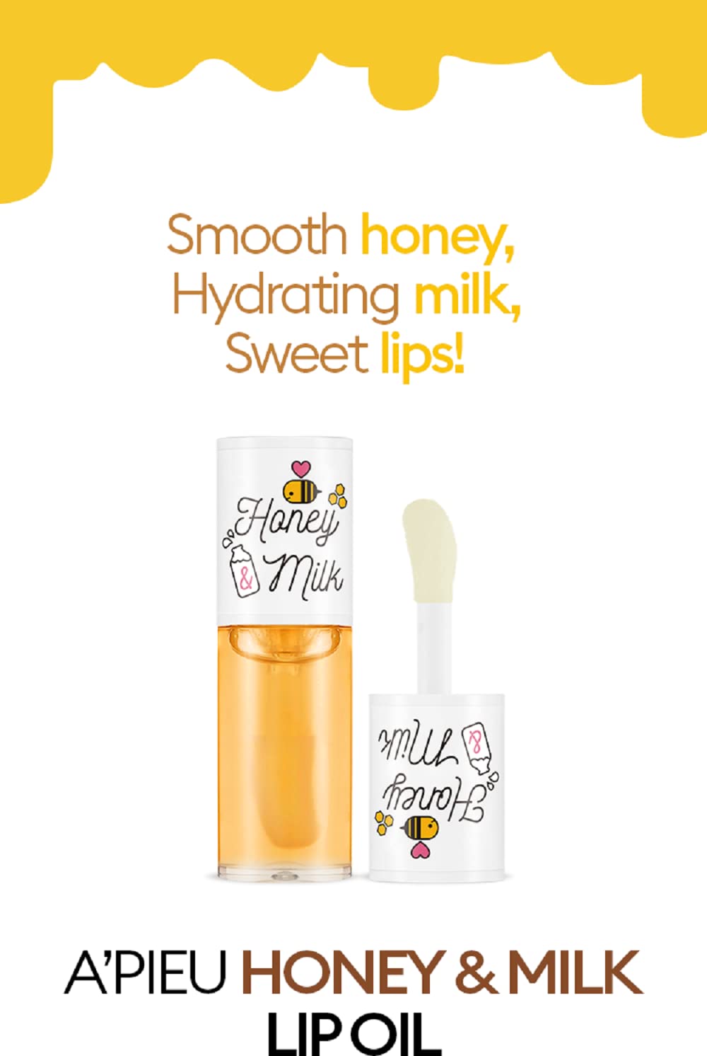 A'PIEU - Honey & Milk Lip Oil